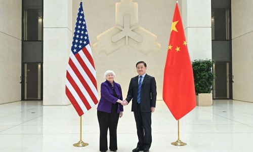 中國(guó)人民銀行行長(zhǎng)潘功勝會(huì)見(jiàn)美國(guó)財(cái)政部長(zhǎng)耶倫（環(huán)球時(shí)報(bào)）